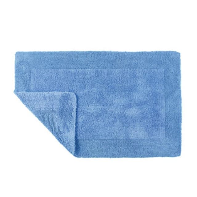 Allure Bath Fashions Elegance Reversible Heavyweight Bath Mat Blue