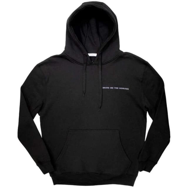 Bring Me The Horizon Mens Flower Of Life Hoodie in Black Size: XL Black Male XL