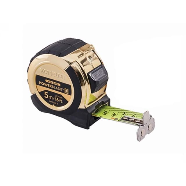 KOMELON Komelon - MPT57E-K Gold PowerBlade 2 Tape Measure 5m/16ft Limited Edition KOMMPT515E