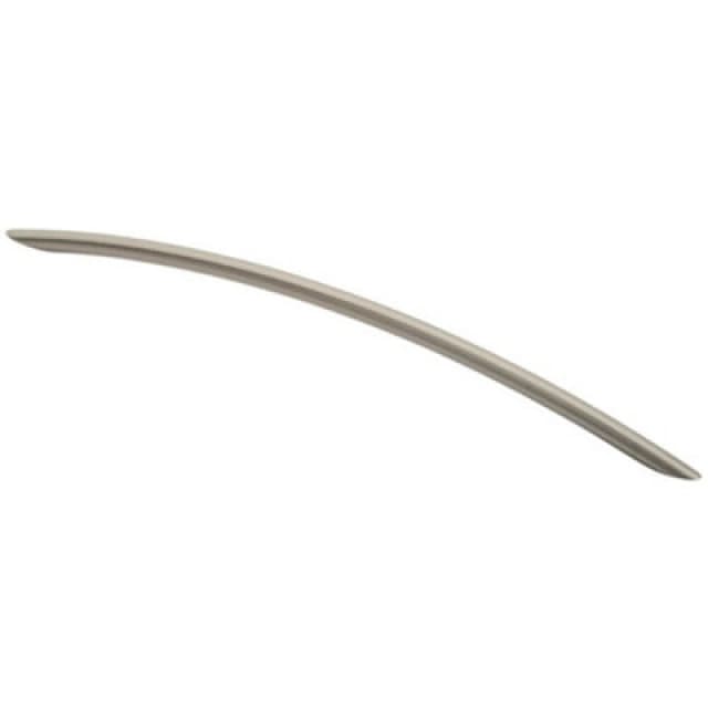 Loops Curved Bow Cabinet Pull Handle 338 x 10mm 288mm Fixing Centres Satin Nickel Metallics unisex