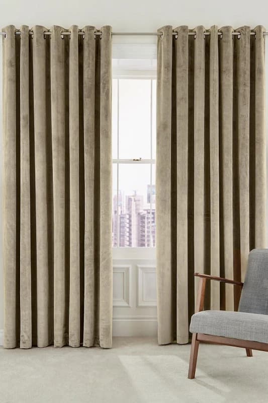 Helena Springfield Helena Springfield 'Escala' Woven Lined Curtains in Beige Size: 167cm width x 137cm drop Beige 167cm width x 137cm drop Unisex 50