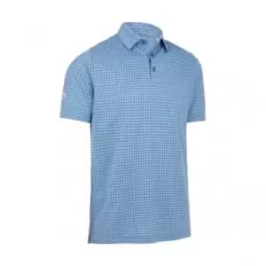 Callaway Soft TOUCH MICRO PRINT POLO MAGNETIC BL HTHR M