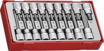 Teng Tools TTTX18 18 Piece 1/2" Drive TX Bit Socket Set
