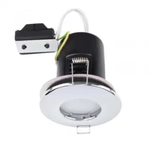 MiniSun Domed Bezel IP65 Fire Rated Bathroom Downlight in Chrome