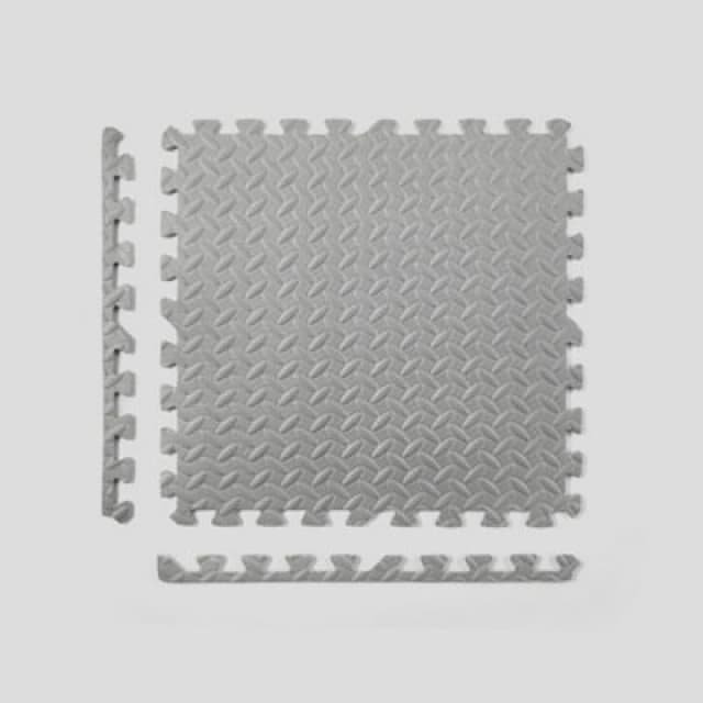 Myga 4-Pack Grey Floor Tiles For Home Gym Flooring