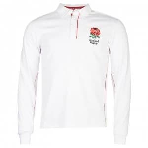 RFU England Long Sleeve Rugby Jersey Mens - White