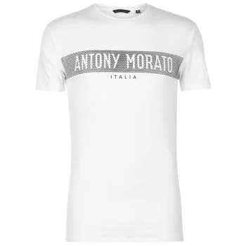 Antony Morato Rubber Logo T Shirt - White
