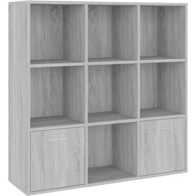 VIDAXL Book Cabinet Grey Sonoma 98x30x98cm Vidaxl 8720286954317