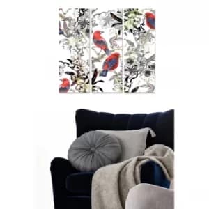 MDF78085484 Multicolor Decorative MDF Painting (3 Pieces)