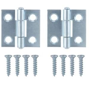Zinc Effect Metal Butt Hinge Pack of 2