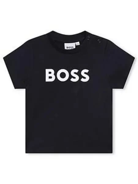 BOSS Baby Boys Logo T-Shirt - Navy, Size 3 Months Navy VB6WE Unisex 3 MONTHS
