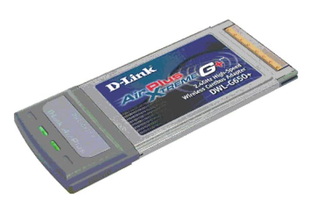 D-Link NIC ENet 54Mpbs Wless PCCard 32bit 54 Mbit/s