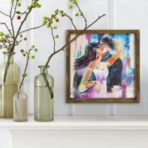 MZM691 Multicolor Decorative Framed MDF Painting