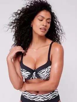 DORINA Burdine Extra Light Padded Bikini Top, Black, Size 34D, Women