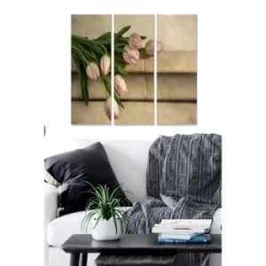 MDF11391 Multicolor Decorative MDF Painting (3 Pieces)