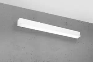 Pinne Integrated LED Flush Wall Lights White 65cm 4000K