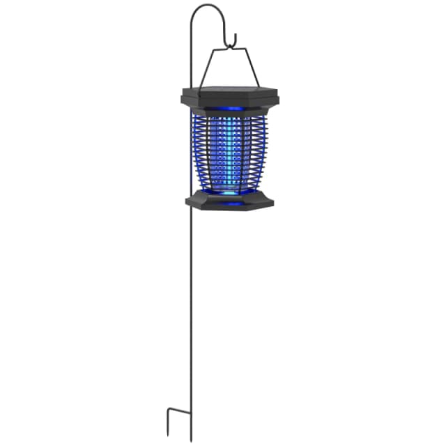 Outsunny Outsunny 2-in-1 Electric Fly Zapper with UVA Light, Hanging Garden Lantern