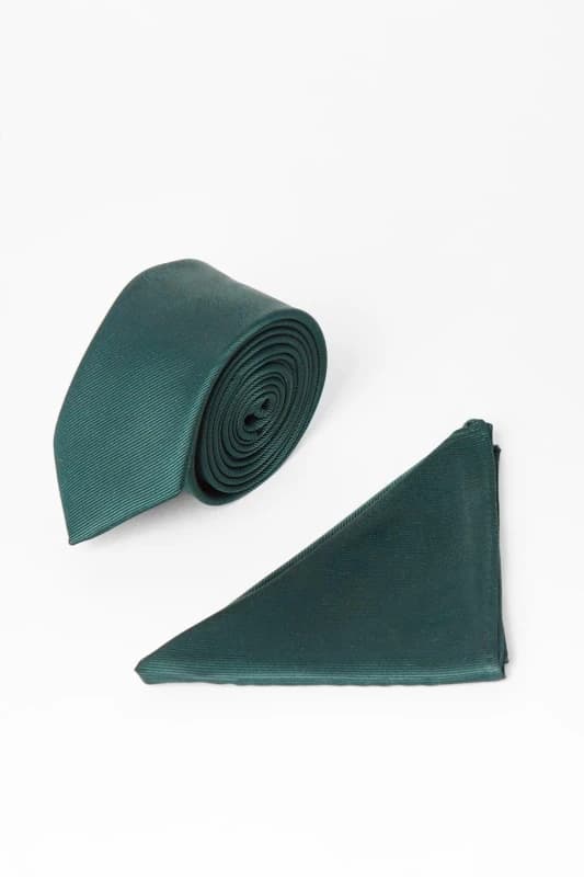 Burton Mens Emerald Tie And Pocket Square Emerald One Size Male BBB05400