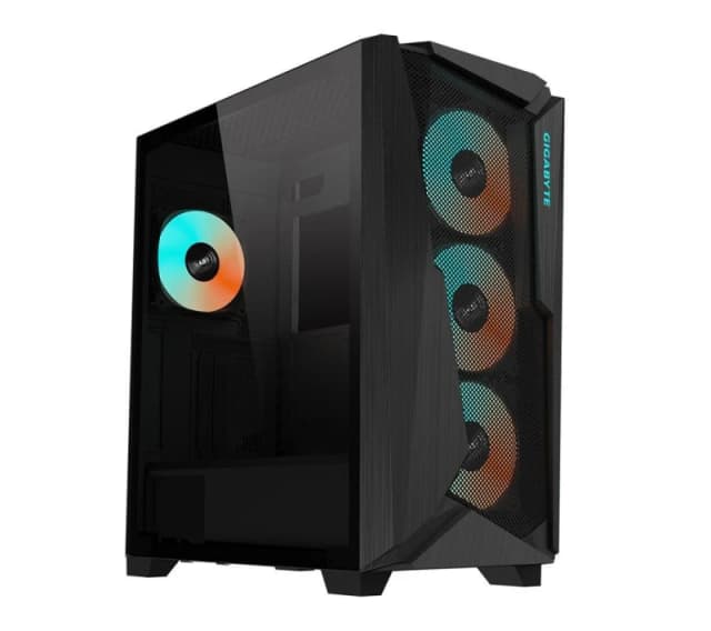 Gigabyte C301 GLASS V2 Mid Tower Gaming Case - Black