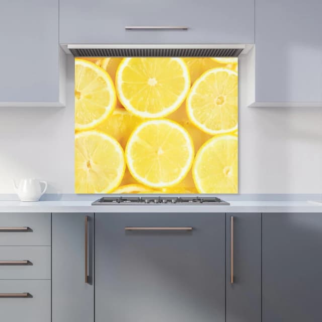 Warren Reed - Designer Golden Zebra Print Kitchen Splashback in Yellow Size: 900mm x 650mm Yellow Unisex 900mm x 650mm