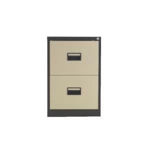 Talos 2 Drawer Filing Cabinet Coffee Cream KF78763