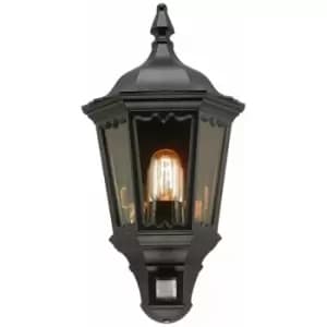 Loops - IP43 Wall Light Sconce Black LED E27 100W Bulb External d01951