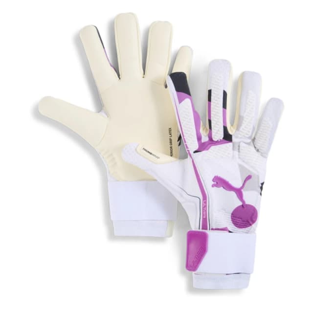 Puma PUMA ULTRA Ultimate Hybrid Adults Goalkeeper Gloves White/Purple male 8