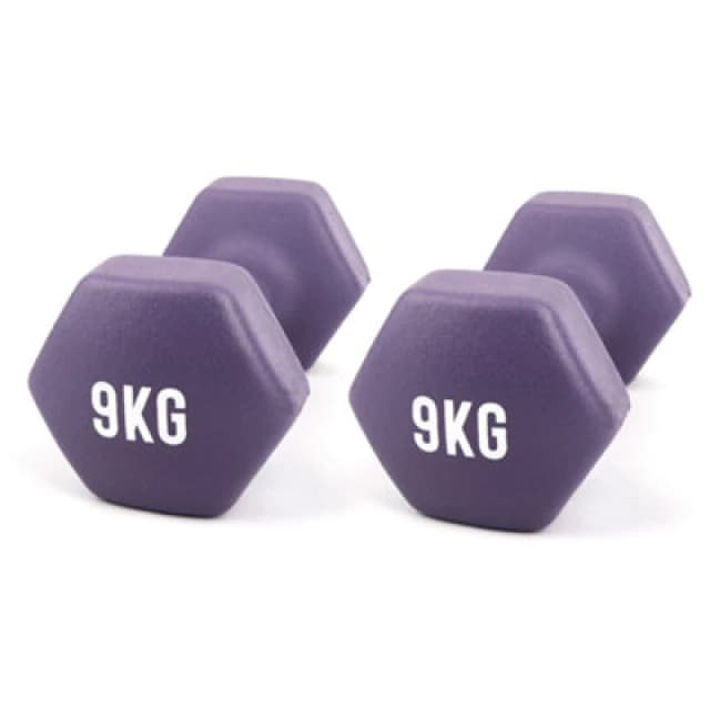 Myga 9Kg Neoprene Dumbbell Pair For Strength And Conditioning Workouts