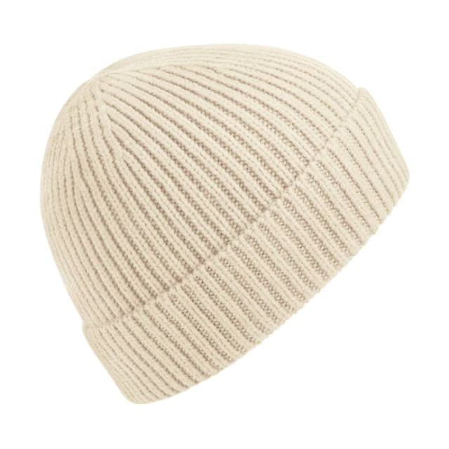 Beechfield Mens Engineered Knit Ribbed Beanie in Beige Beige Male One Size