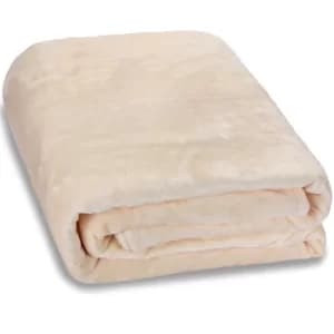 Fleece Blanket Beige 240x220cm