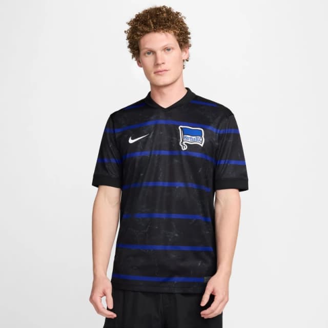Nike Hertha BSC Away Shirt 2024 2025 Adults Black/Blue male S