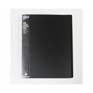 Ryman Easy view Display Book A4 40 Pockets, black
