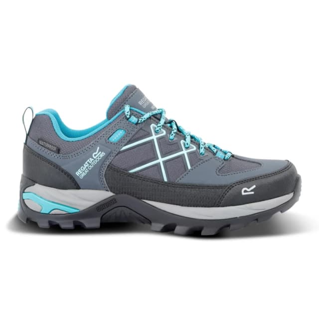 Regatta Womens 'Lady Samaris III' Waterproof Low Walking Shoes in Mid Grey Size: 5 Mid Grey Female 5