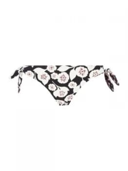 Kate Spade New York Reversible tie side bikini bottom Black