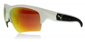 Puma PU0056S Sunglasses White Orange 004 66mm