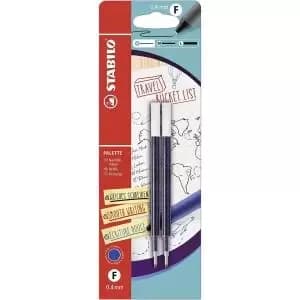 STABILO PaleTTE Gel Rollerball Refill 0.4mm Line Blue 2pc Blister 2