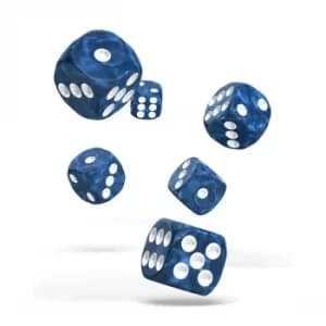 Oakie Doakie Dice D6 (Marble Blue)