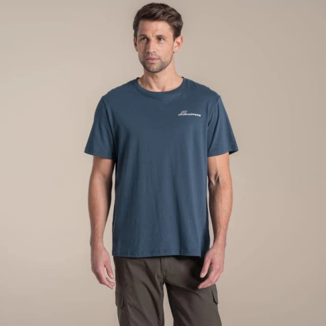 Craghoppers Craghoppers Men Lucent Relaxed Fit Short Sleeved T-Shirt in Blue Size: Medium Blue M Male 5063260143783