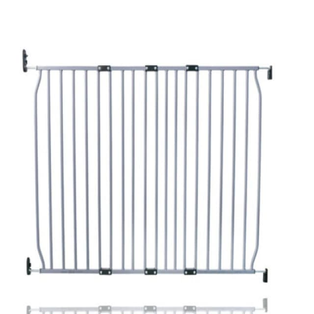 Safetots Eco Screw Fit Baby Gate, Grey, 110Cm - 120Cm, Stair Gate For Toddler And Baby, Screw Fit Safety Barrier