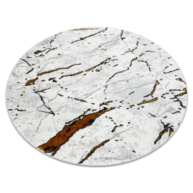 RugsX Allure Rug in White Size: 100cm diameter White Unisex 100cm diameter