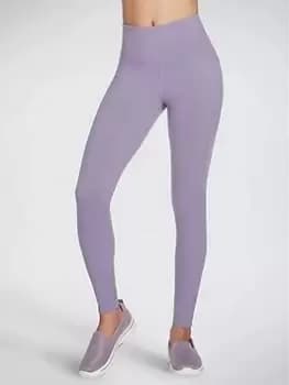 Skechers Go Walk High Waisted Leggings - Purple, Purple, Size XL, Women