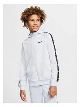 Nike Sportswear Older Boys Swoosh Tape Hoodie - Grey
