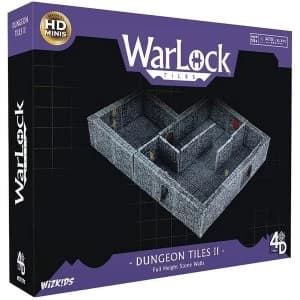 WarLock Tiles: Dungeon Tiles II - Full Height Stone Walls