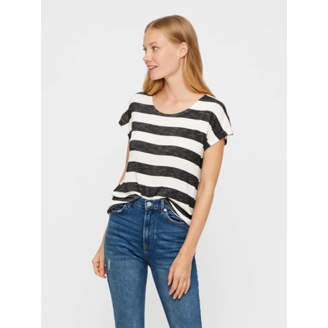 Vero Moda Stripe T-Shirt - White White 8