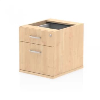 Trexus 2 Drawer Fixed Pedestal 426x463x480mm Maple Ref I001641