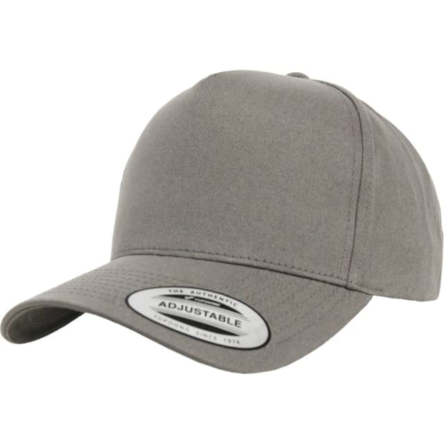 Flexfit by Yupoong Mens 5 Panel Classic Snapback Cap One Size in Grey Grey Male One Size