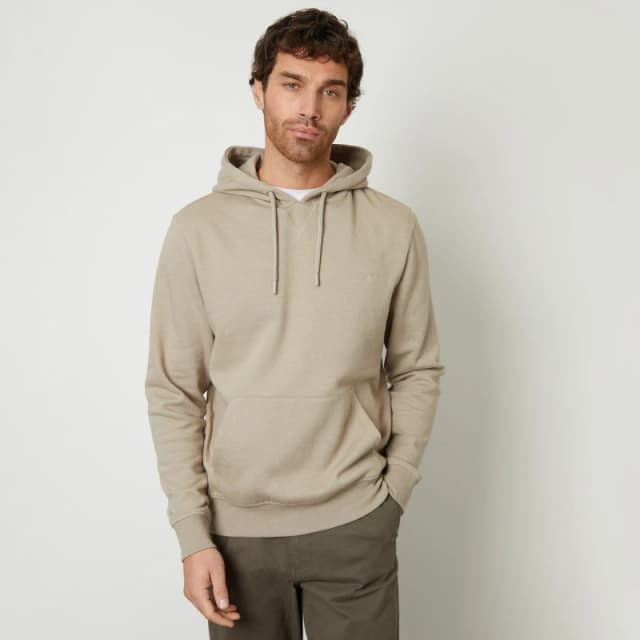 Threadbare Cotton Blend 'Clementine' Hoodie Natural