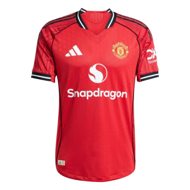 adidas Manchester United Authentic Home Shirt 2025 2026 Adults Red male XS
