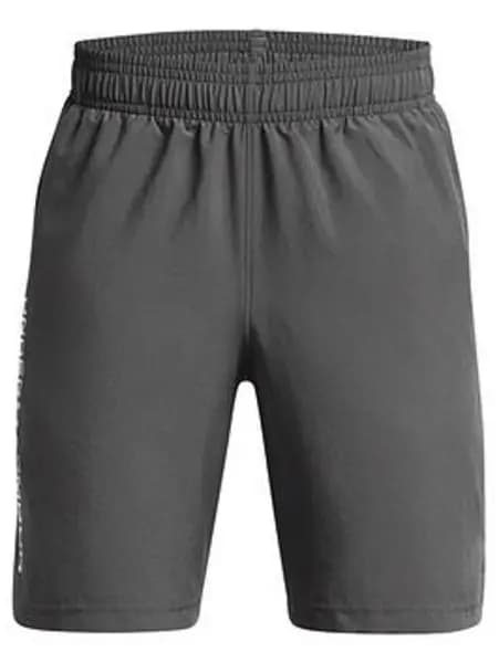 Under Armour Woven Graphic Shorts Junior Boys Performance Shorts 7-8 (S) Grey 47809926175