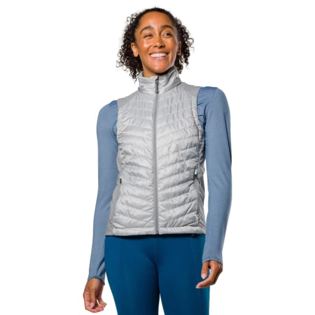 Nathan Womens 's Lightweight Reflective Performance Running Jacket Grey Mist female 10 (S)